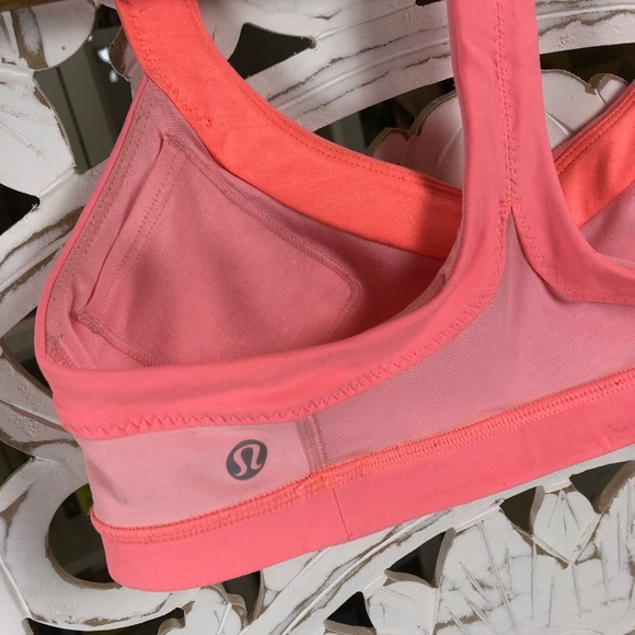 Lululemon sprint sports bra coral pink - Picture 3 of 5